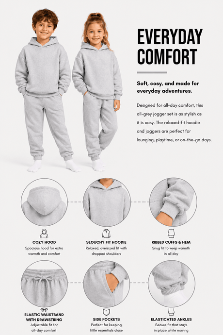 Unisex Kids Hoodie Tracksuit - Brand Threads