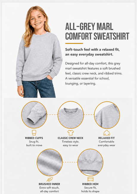 Unisex Kids Sweatshirt - Brand Threads