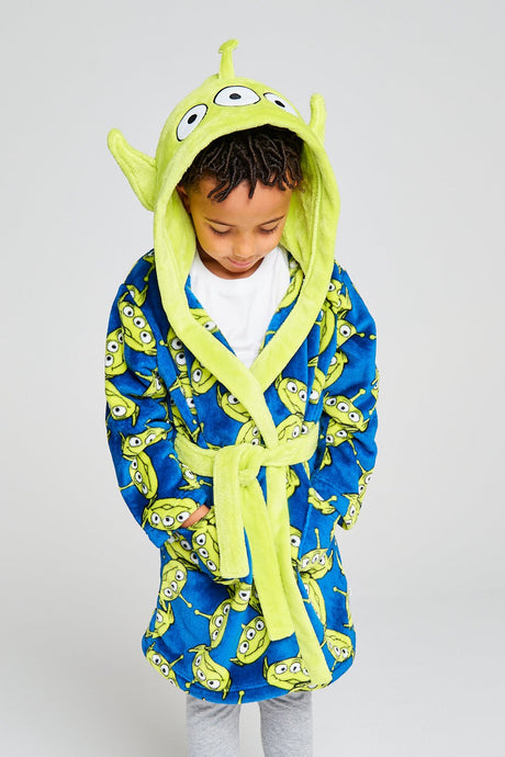 Unisex Kids Toy Story Aliens Dressing Gown - Brand Threads