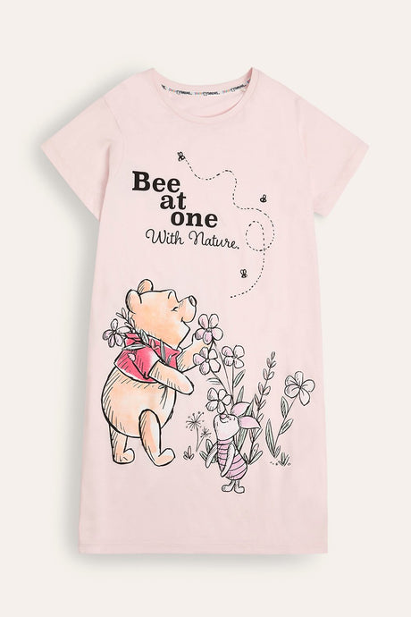 Winnie The Pooh Women's Nightie "Be at one with nature" - Brand Threads