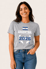 Women's Argentina Football T-Shirt - Brand Threads