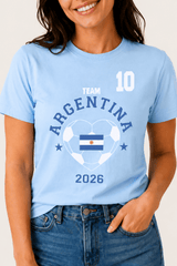 Women's Argentina Football T-Shirt - Brand Threads