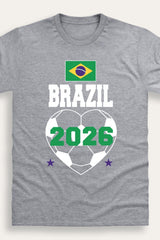 Women's Brazil Football T-Shirt - Brand Threads