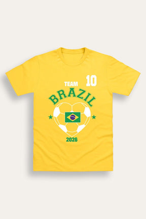 Women's Brazil Football T-Shirt - Brand Threads