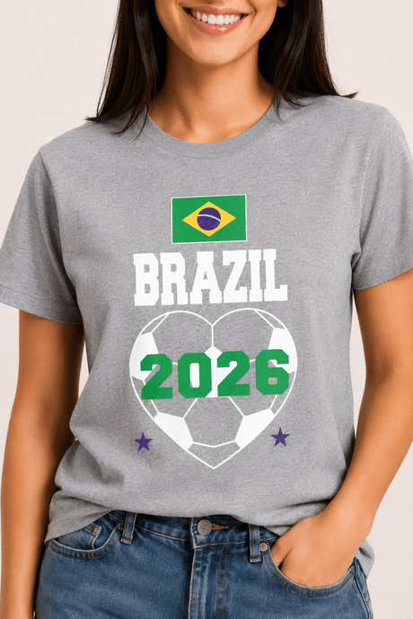 Women's Brazil Football T-Shirt - Brand Threads