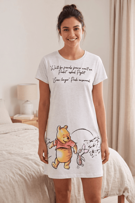 Women's Disney Winnie The Pooh BCI Cotton Nightie - Brand Threads