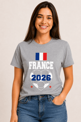 Women's France Football T-Shirt - Brand Threads