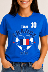 Women's France Football T-Shirt - Brand Threads