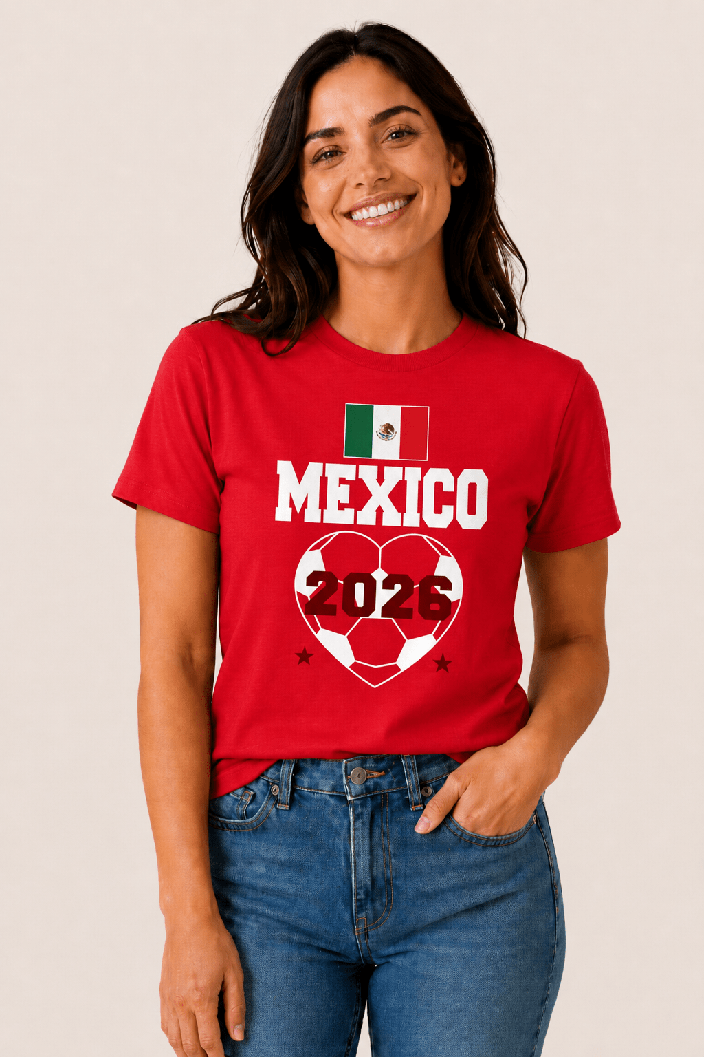 Women's Mexico Football T-Shirt - Brand Threads