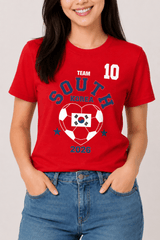 Women's South Korea Football T-Shirt - Brand Threads