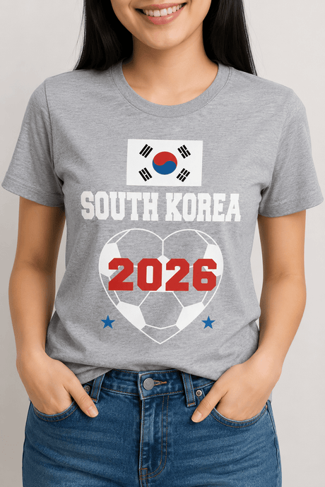 Women's South Korea Football T-Shirt - Brand Threads