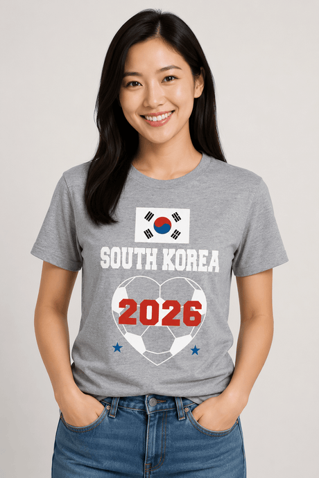 Women's South Korea Football T-Shirt - Brand Threads