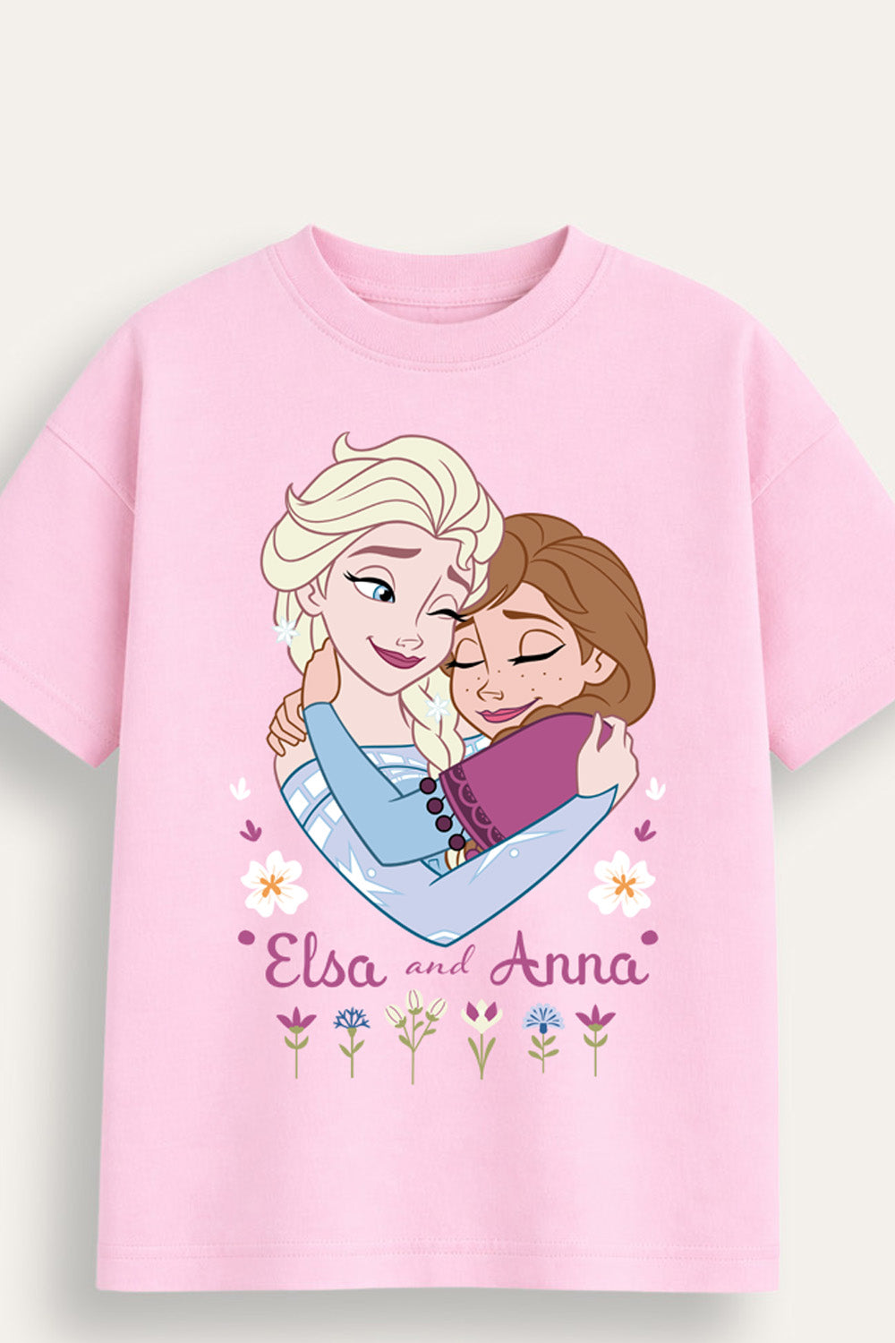 Girls Frozen Elsa and Anna T-Shirt