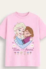 Girls Frozen Elsa and Anna T-Shirt