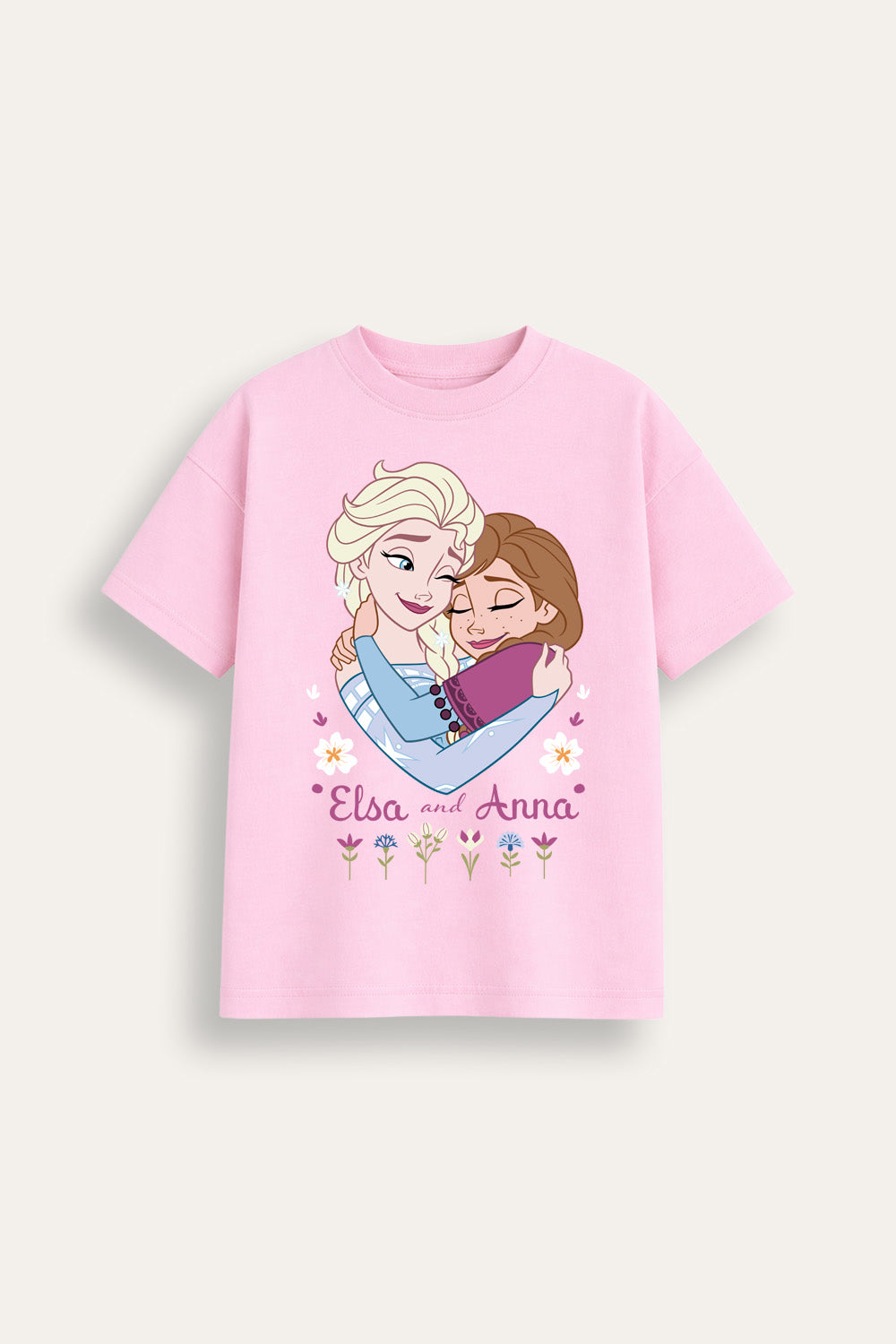 Girls Frozen Elsa and Anna T-Shirt