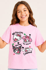 Hello Kitty and Friends Girls Pink T-Shirt