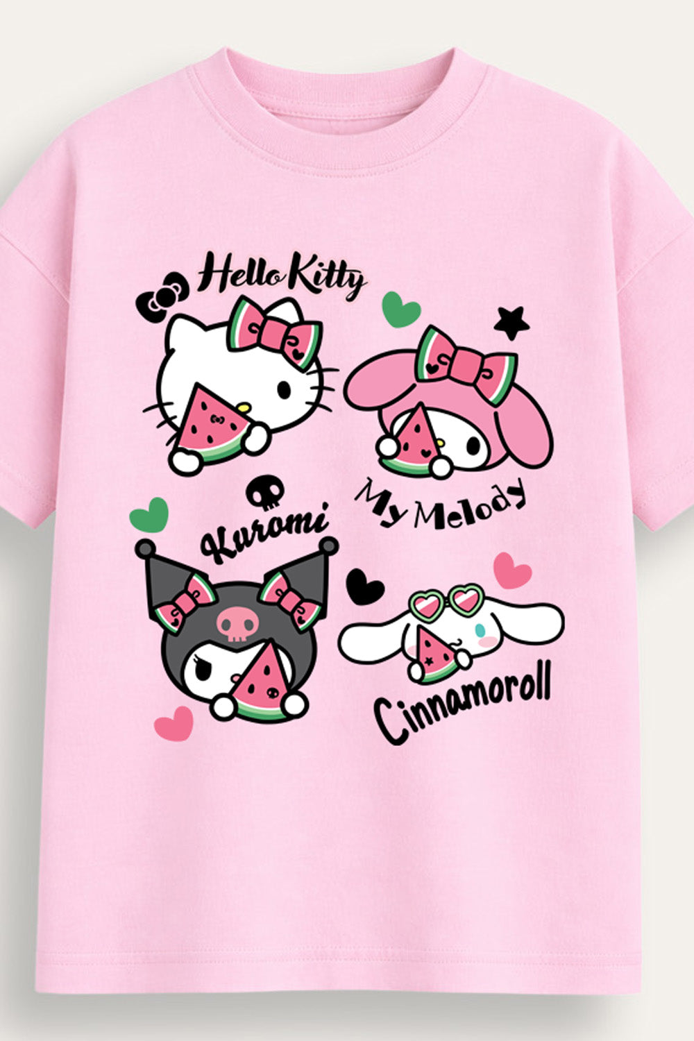 Hello Kitty and Friends Girls Pink T-Shirt
