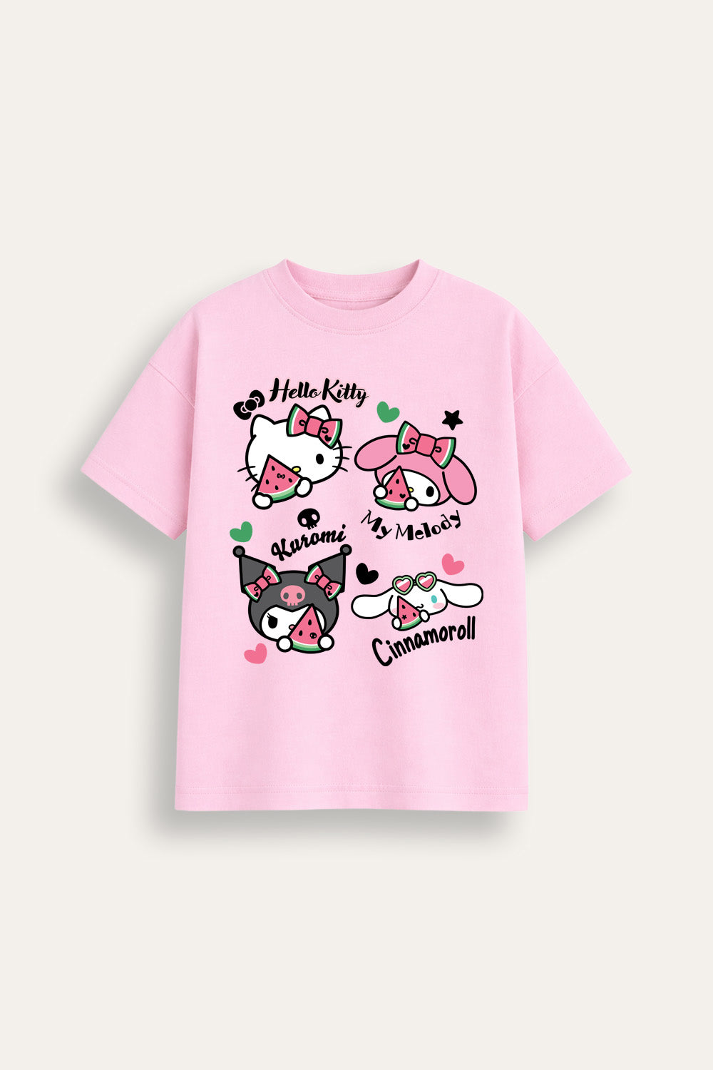 Hello Kitty and Friends Girls Pink T-Shirt