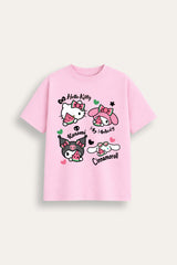Hello Kitty and Friends Girls Pink T-Shirt