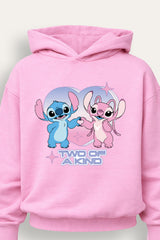Disney Lilo & Stitch Girls Pink Hoodie and Jogger Set