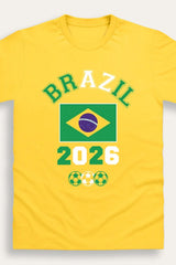 Kids Brazil Football T-Shirt