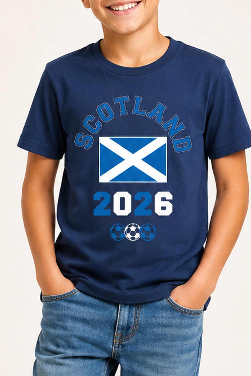 Kids Scotland Football T-Shirt