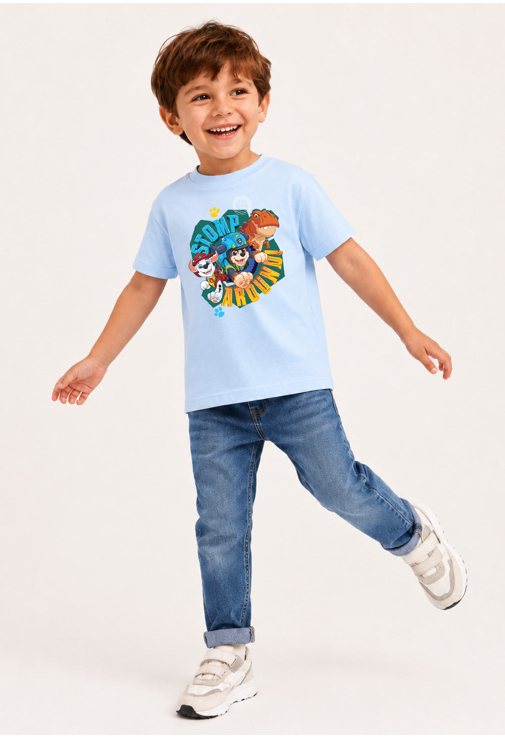 Paw Patrol Dino Boys Grey T-Shirt
