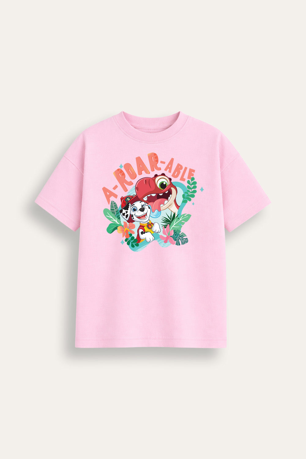 Paw Patrol Dino Girls White T-Shirt