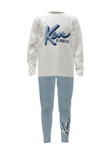 Barbie Ken Boys Pyjamas Long Sleeved Kids Pyjamas Set Official Merchandise - Brand Threads