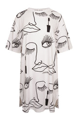 Bouffants and Broken Hearts by Kendra Dandy Ladies BCI Cotton T-Shirt Dress - Brand Threads