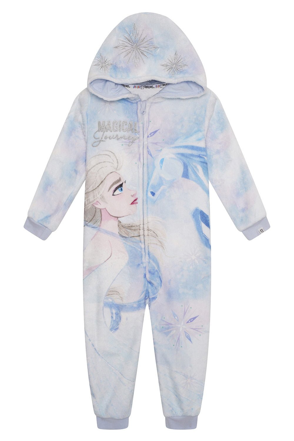 Disney Frozen Elsa Girls Fleece Onesie - Brand Threads