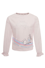 Disney Frozen Girls Olaf Magic BCI Cotton Long Sleeve Top - Brand Threads