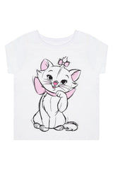 Disney Marie Aristocats Girls Cotton T-Shirt - Brand Threads