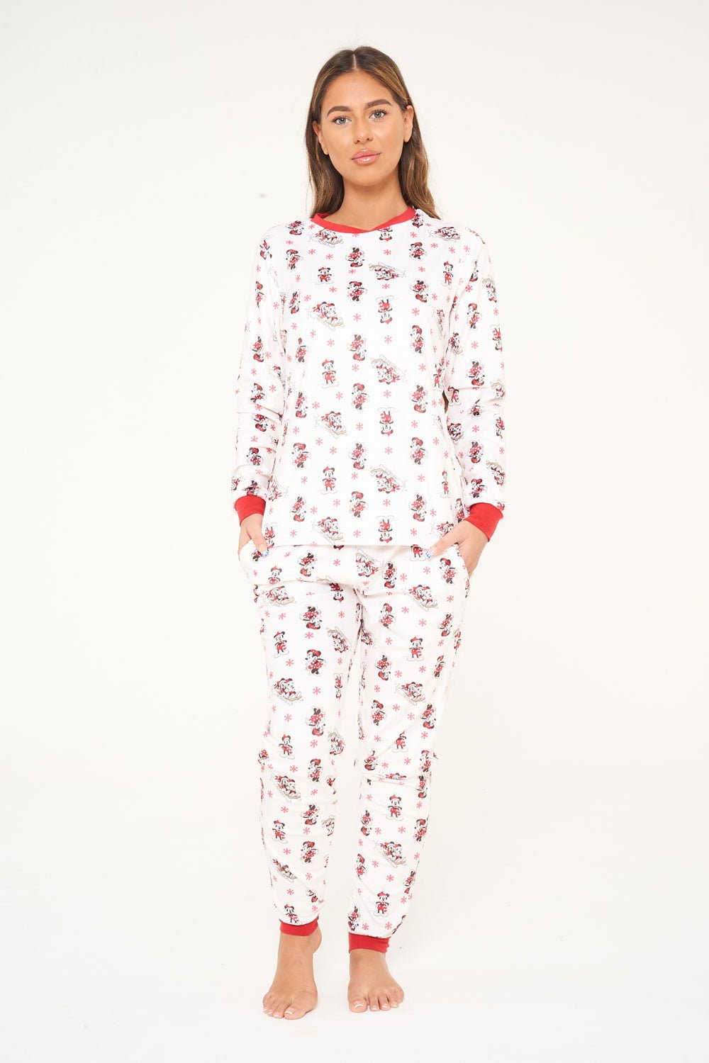 Disney Mickey and Minnie Christmas Ladies Pyjamas - Brand Threads