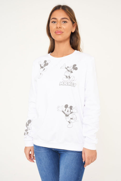 Disney Mickey Mouse Ladies BCI Cotton Sweatshirt - Brand Threads