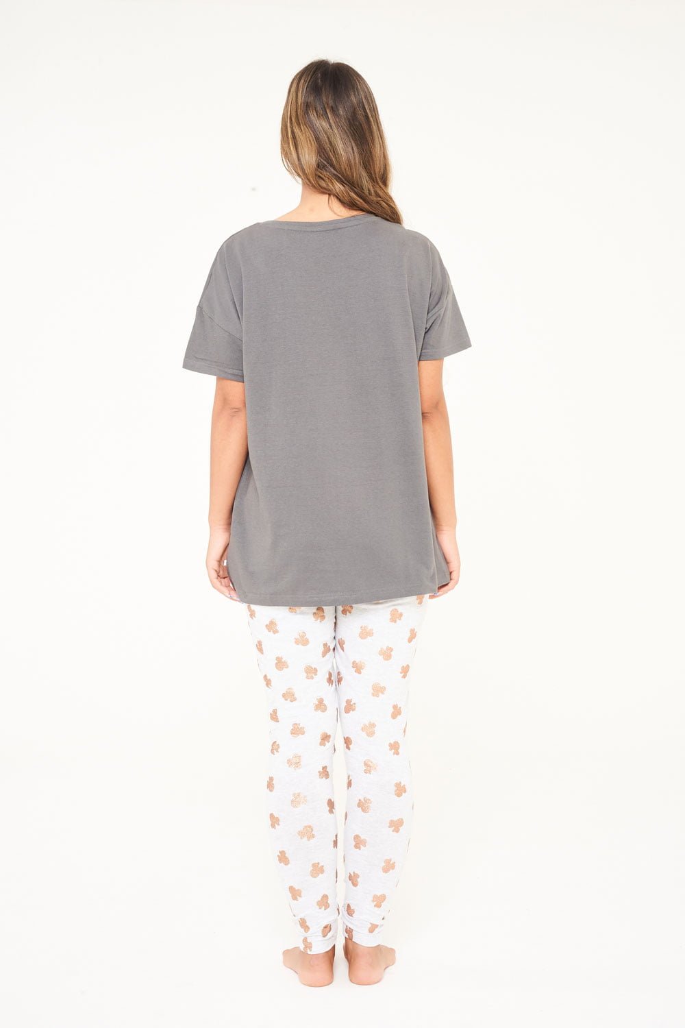Disney Minnie Mouse BCI Cotton Grey Pyjamas - Brand Threads