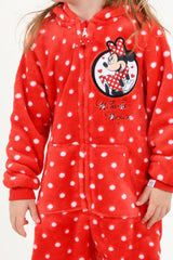 Disney - Minnie Mouse Girls Fleece Onesie - Brand Threads