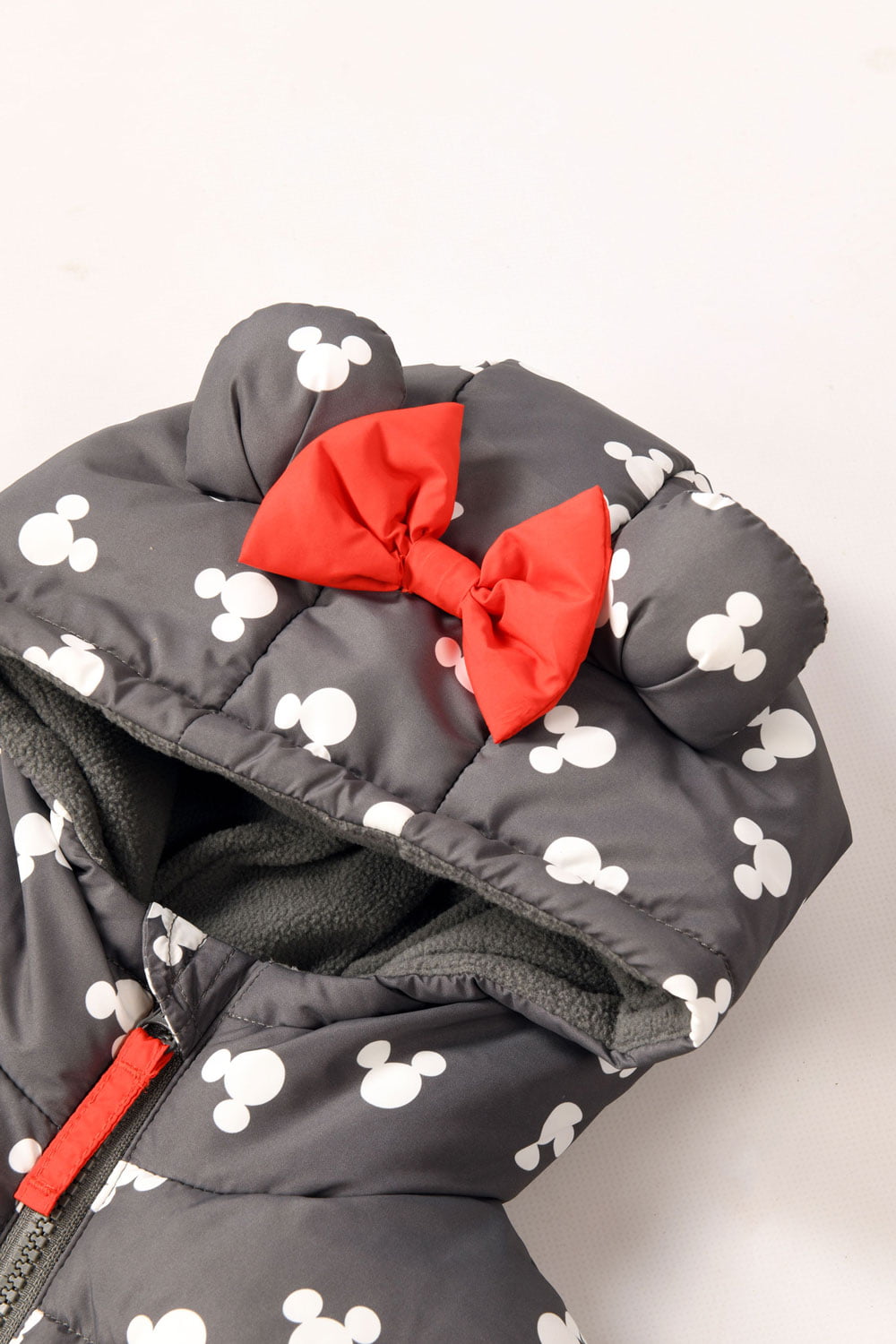 Disney Minnie Mouse Girls Outdoor Hooded Zip Coat - Brand Threads