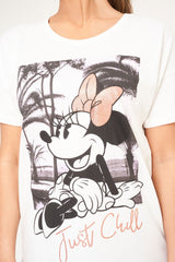 Disney Minnie Mouse Ladies Organic Cotton Shortie Pyjamas - Brand Threads