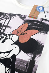 Disney Minnie Mouse Ladies Organic Cotton Shortie Pyjamas - Brand Threads