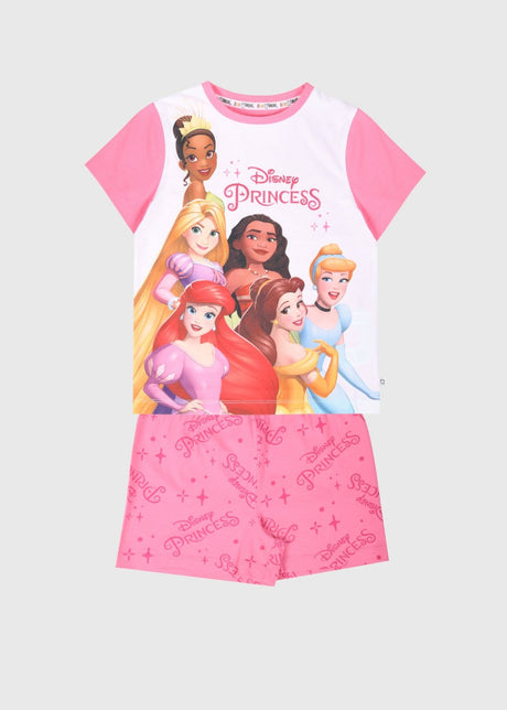Disney Princess Girls Shortie Pyjamas Set - Brand Threads