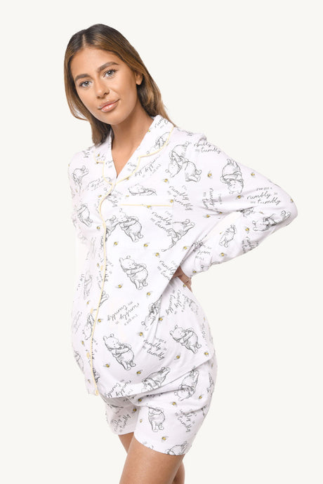 Disney Winnie The Pooh Maternity Shortie Pyjamas - Brand Threads