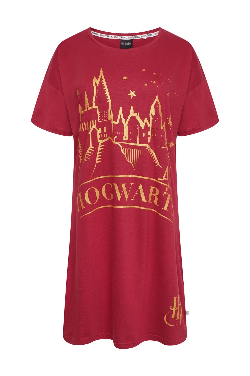 Harry Potter Hogwarts Ladies BCI Cotton Nightie - Brand Threads