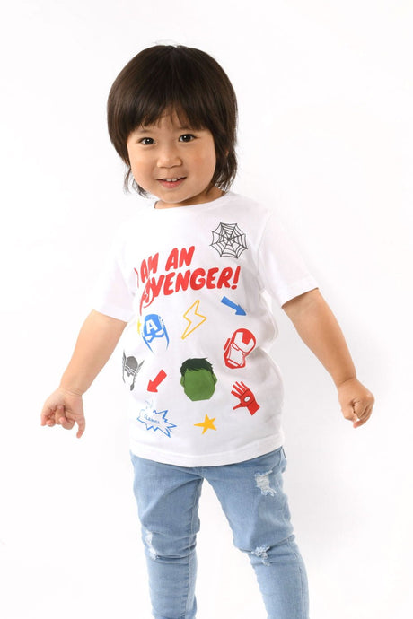 Marvel Boys Avengers T-Shirt, Premium 100% Cotton - Brand Threads