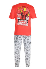 Marvel Iron Man Men's Organic Cotton/Recyceld Polyester Pyjamas - Brand Threads