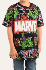 Marvel Superhero's Organic Cotton Black T-Shirt - Brand Threads