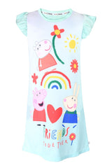 Peppa Pig Girls Nightie 100% Recycled Polyester - Brand Threads
