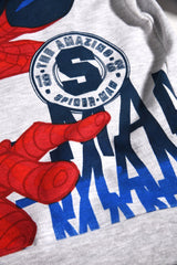 Spiderman Grey Organic Cotton Hoodie - Brand Threads